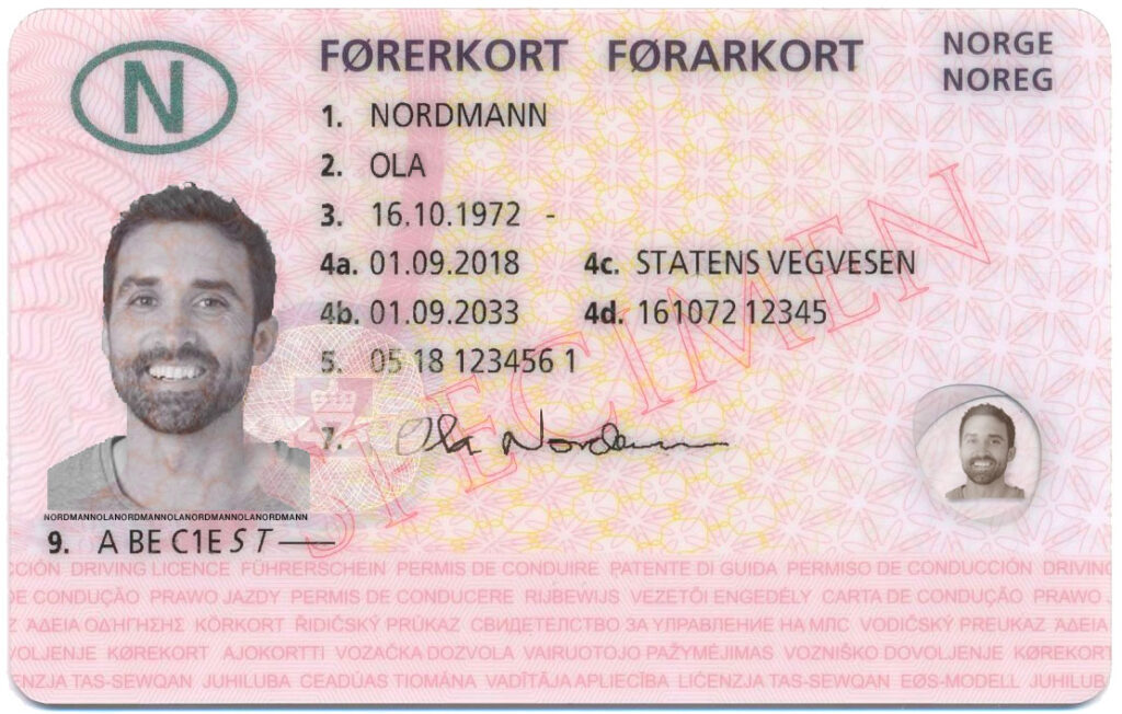 Kjøp registrert norsk førerkort